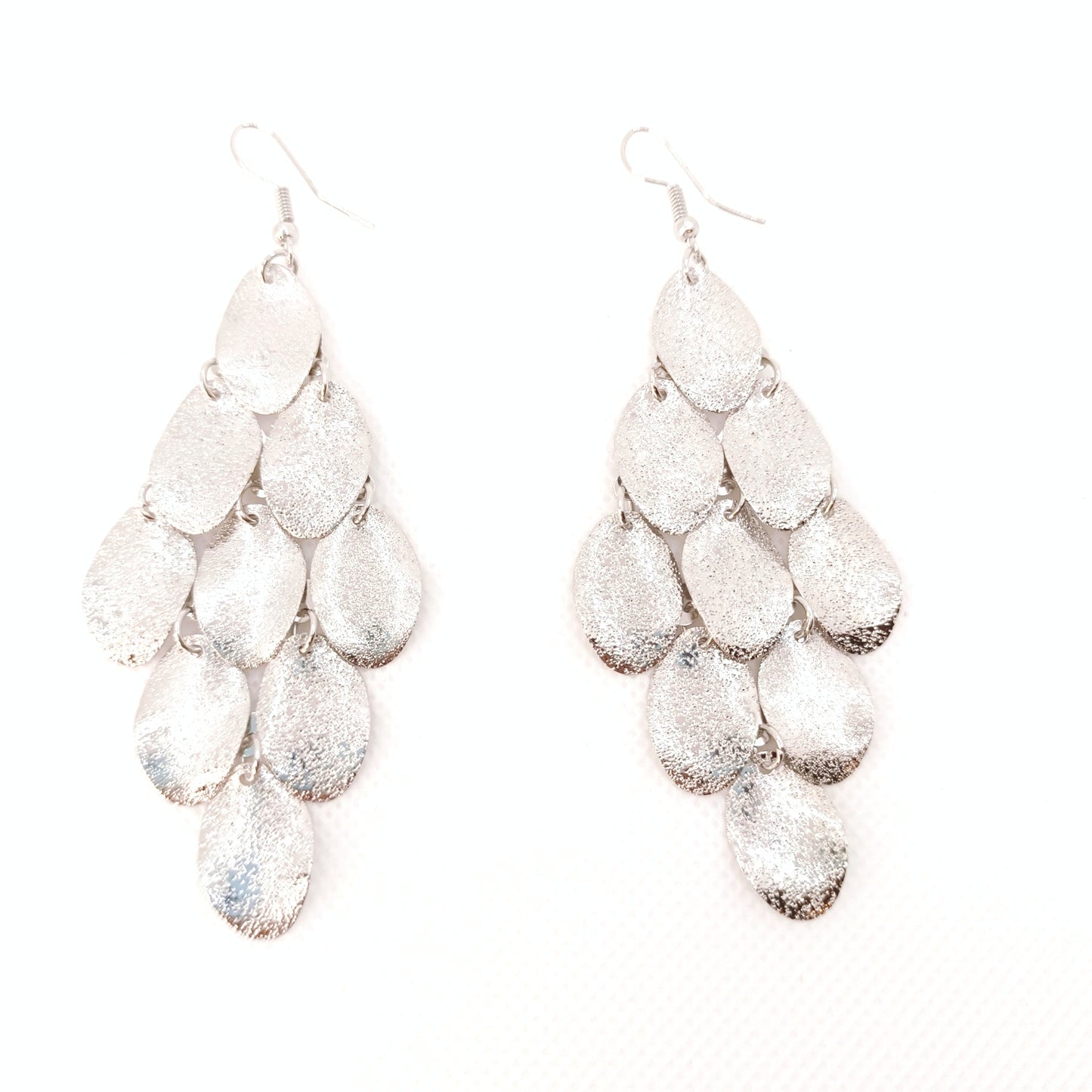 GOLD LAYERED LEAF DROP EARRINGS