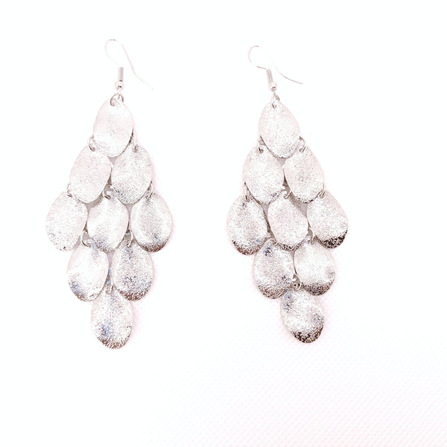 GOLD LAYERED LEAF DROP EARRINGS