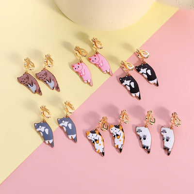 CATS CLIP ON EARRINGS