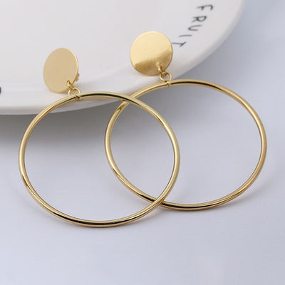 CLASSIC HOOP CLIP ON EARRINGS