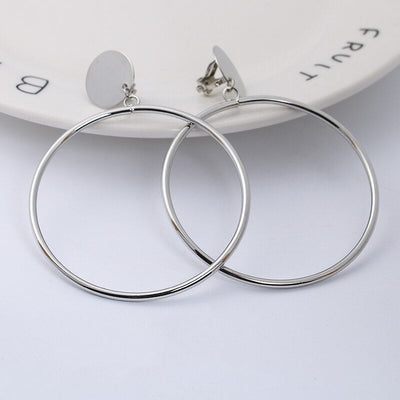 CLASSIC HOOP CLIP ON EARRINGS